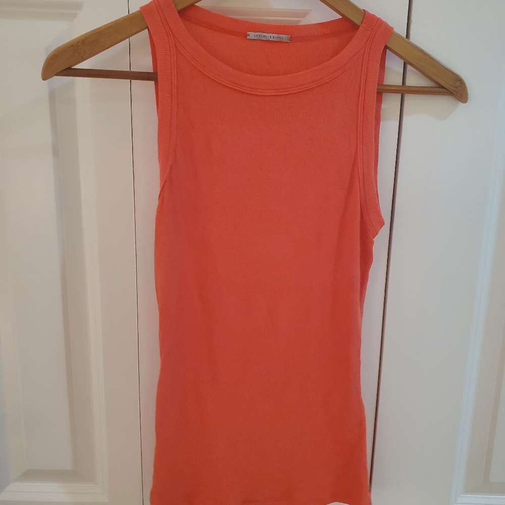 Intimissimi coral tank ribbed small